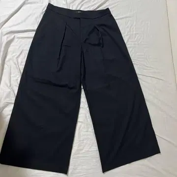 유니클로:C 턱 와이드 팬츠 2XL 블랙