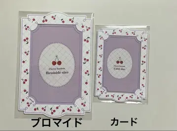 후쿠야 경질 카드 케이스 체리 모자 꽁지 퍼플
