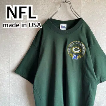 90년대 NFL 인기 그린베이 패커스 자수 로고 티셔츠 미국제