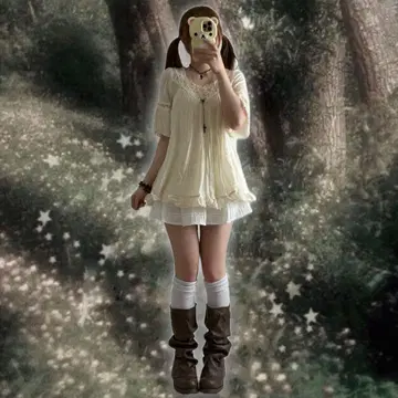 00s coquette 페어리 그런지 페어리 코코코 튜닉