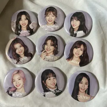 TWICE 핀 배지 9개 세트