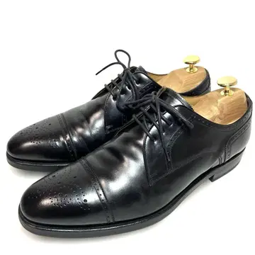 REGAL 리갈 [25cm] 천연 가죽 스트레이트 팁 메달리온 블랙