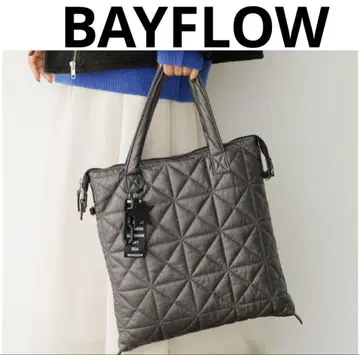 BAYFLOW 참 포함 3WAY 퀼트 토트