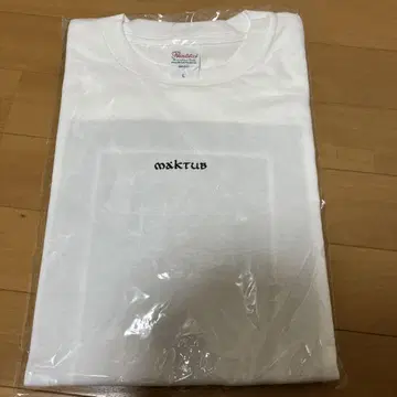 jjj maktub 화이트 화이트 티셔츠 L 사이즈
