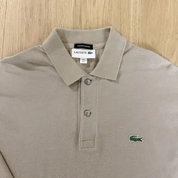 Lacoste 라코스테 베이지 긴팔 피케 셔츠