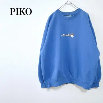 피코 트레이닝복 M 속기모 백 프린트 블루