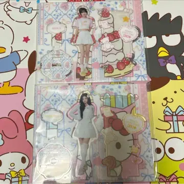 에니마이 복권 ILLIT C상 아크릴 스탠드 원희 모카 2종 세트