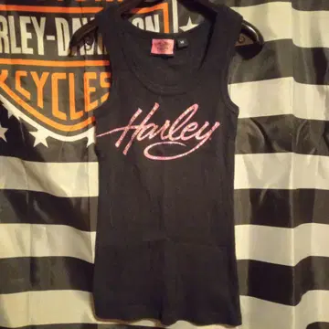 HARLEY DAVIDSON 블랙 탱크탑 XS