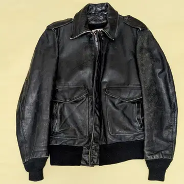 샷 SCHOTT 184SM A-2 가죽 플라이트 자켓 데미지 있음