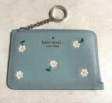 kate spade 카드 케이스 꽃무늬 스카이블루