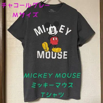 MICKEY MOUSE 미키마우스 차콜 그레이 티셔츠 M 사이즈