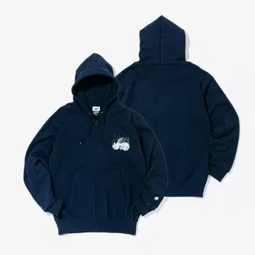 레몬 팝 그래픽 지퍼 후드티 (네이비/Navy) XL