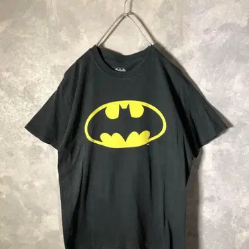 빈티지] BATMAN 프린트 티셔츠 블랙 반팔 구제 의류 usedSM72