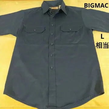 스테디셀러 수입 구제 의류 BIGMAC 빅맥 반팔 워크 셔츠 네이비
