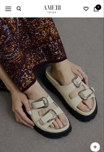 아메리빈티지 메디 웨스턴 버클 샌들