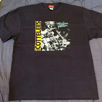 맥시멈 더 호르몬 COTTELEES(LP판) 티셔츠 XXL 사이즈