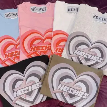 HEIHEI 하트 로고 티셔츠