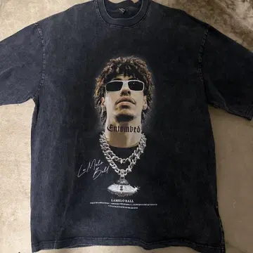 LaMelo Ball 그래픽 티셔츠 L 다크 그레이