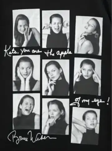 케이트 모스 티셔츠 Kate moss 패션 모델 사인 디바