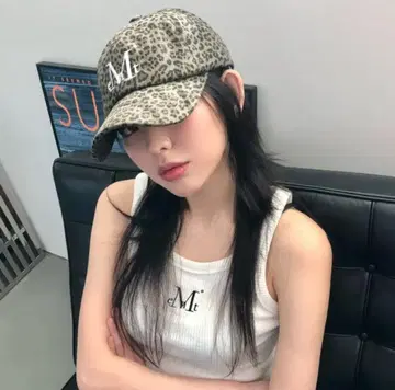 무센트 mucent 레오파드 무늬 캡