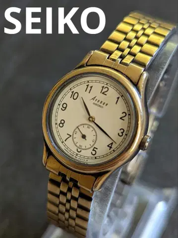 배터리 교체 완료 SEIKO Avenue 세이코 애비뉴 골드 스몰 세컨드