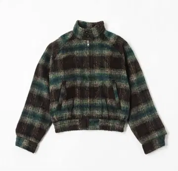 harapeco Checked Outer Jacket-그린 L
