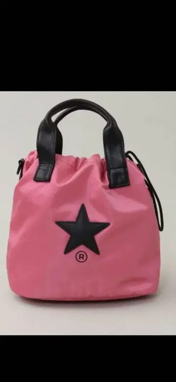 핑크 별 모티브 숄더백