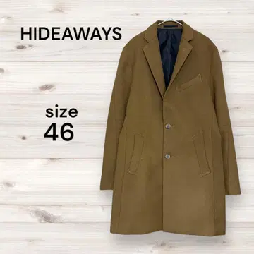 HIDEAWAYS 하이드어웨이 새상품급 체스터 코트 남성용 코트 브라운