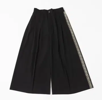 harapeco Center Press Wide-Pants 블랙 L