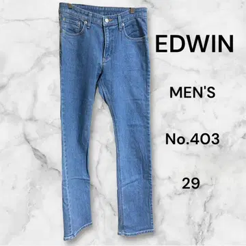 EDWIN 403 스트레이트 데님 청바지 일본제 남성용 29 사이즈