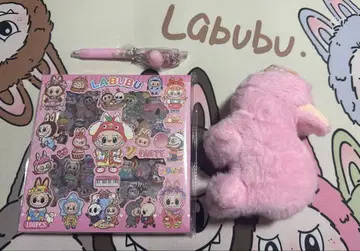 LABUBU 감기는 러브부 포함 핑크 세트