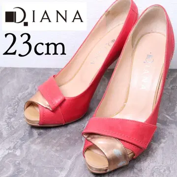 DIANA 다이애나 23 오픈토 펌프스 바이컬러 콤비 골드