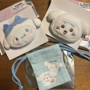 봉제 인형 세트 블루 화이트 캐릭터