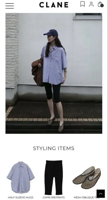 CLANE HALF SLEEVE HUGE SHIRTS 완판