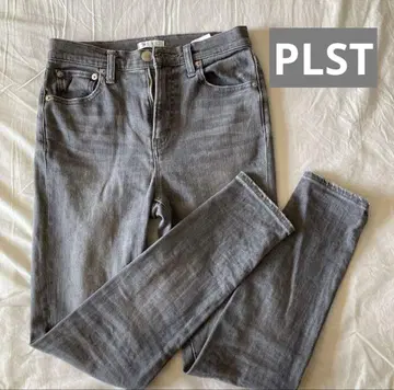 플라스테 PLST 스틱 청바지 그레이 XS 사이즈 데님 스트레이트