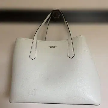 kate spade 화이트 가죽 토트백
