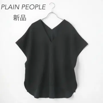 새상품 PLAIN PEOPLE 코튼 나일론 더블 맨투맨 블라우스