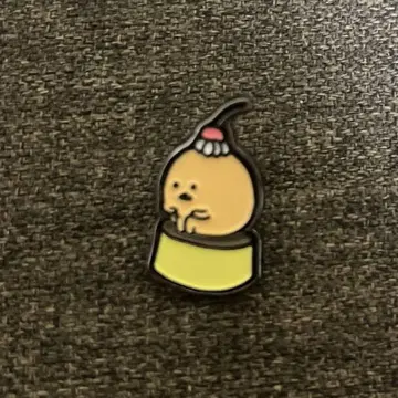 찻집 농담곰 모구라 고로케 트레이딩 핀 배지 푸딩 레어