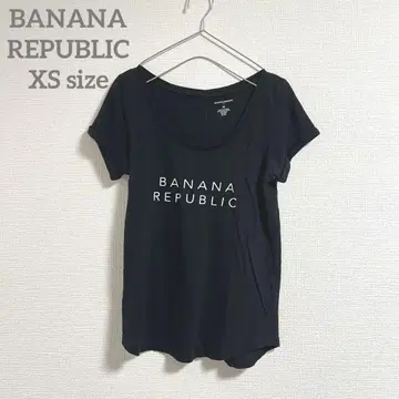 바나나 리퍼블릭 [XS] 블랙 화이트 반팔 티셔츠 여름옷 심플 여성용