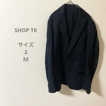 SHOPTK 네이비 테일러드 자켓 2 버튼