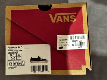 VANS Authentic 44 Dx Anaheim 블랙 26.5cm