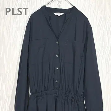 PLST 플라스테 새상품급 셔츠 원피스 네이비 S 사이즈 허리밴딩