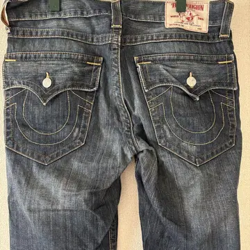 True Religion 다크 블루 데님 34