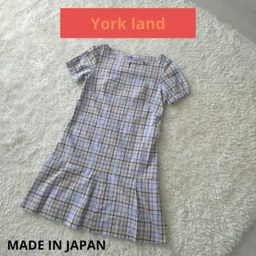York land 요크랜드 체크 무늬 원피스 일본제