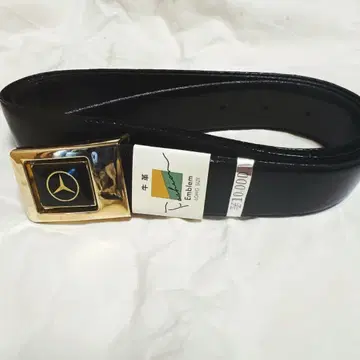 Mercedes Benz 메르세데스 벤츠 벨트 로고 블랙 골드