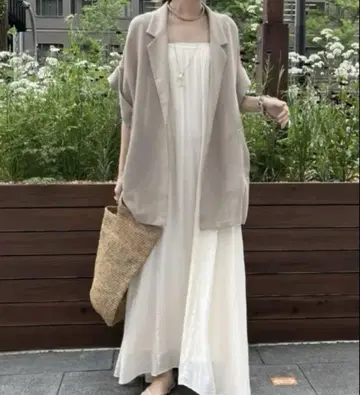 DOUDOU 메쉬 반팔 자켓