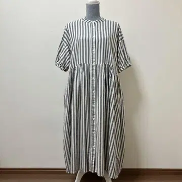 사만사 모스모스 원피스 롱 원피스 스트라이프 여름 체크 면