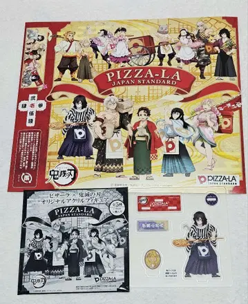PIZZA-LA 귀멸의 칼날 아크릴 피규어, 콜라보 슬리브