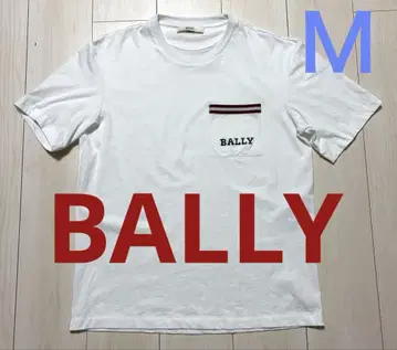 BALLY 남성용 화이트 티셔츠 M 사이즈
