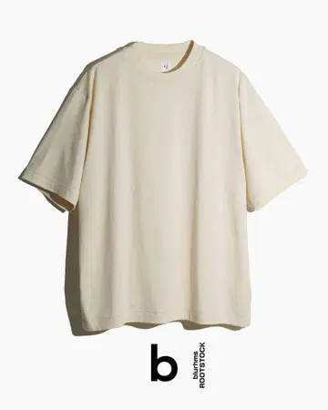 블러름스 실크 코튼 20/80 S/S 티셔츠 와이드